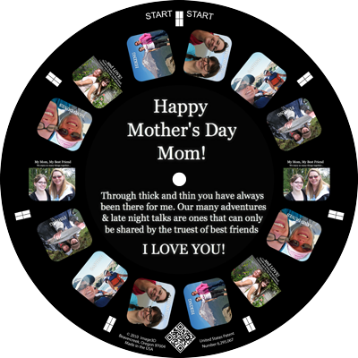 Tell mom how much you love her with a custom RetroViewer